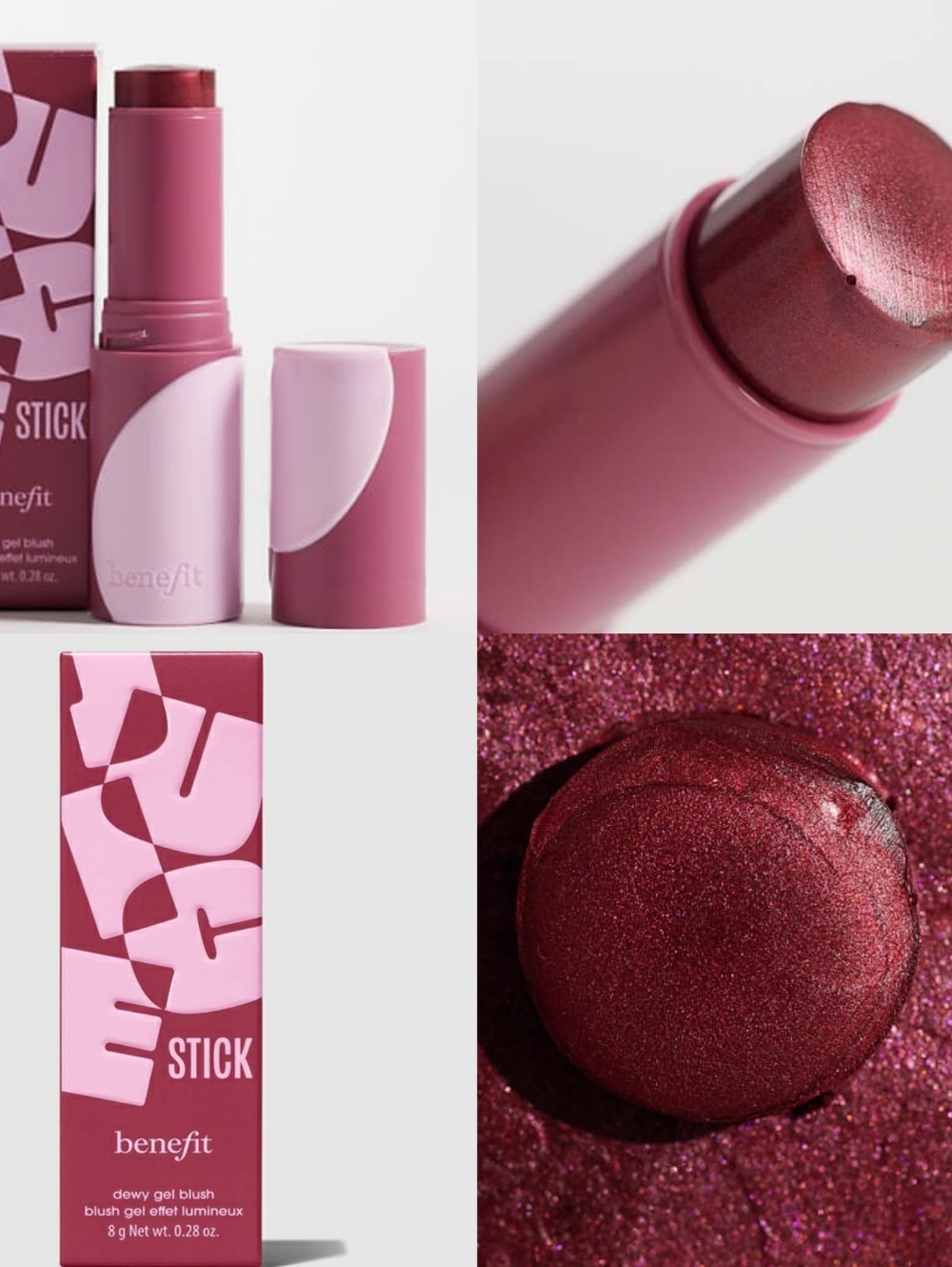 🍇New Release🍇BNIB Benefit Fullsize JAM Juice Stick Dewy Gel Cream Blush!$34Ret